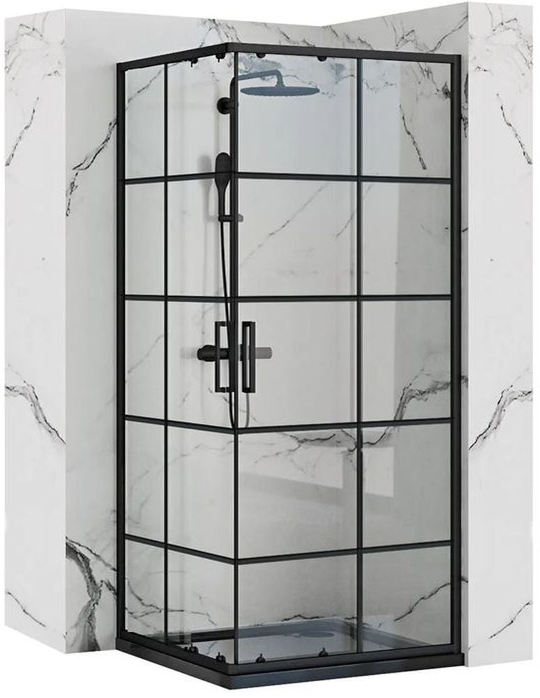 Rea Concept sprchovací kút polomatné/priehľadné sklo REA-K6389