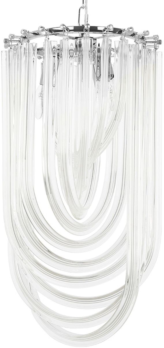 King Home Murano závesné svietidlo 3x40 W chrómová-priehľadná JD9607-L.CHROM