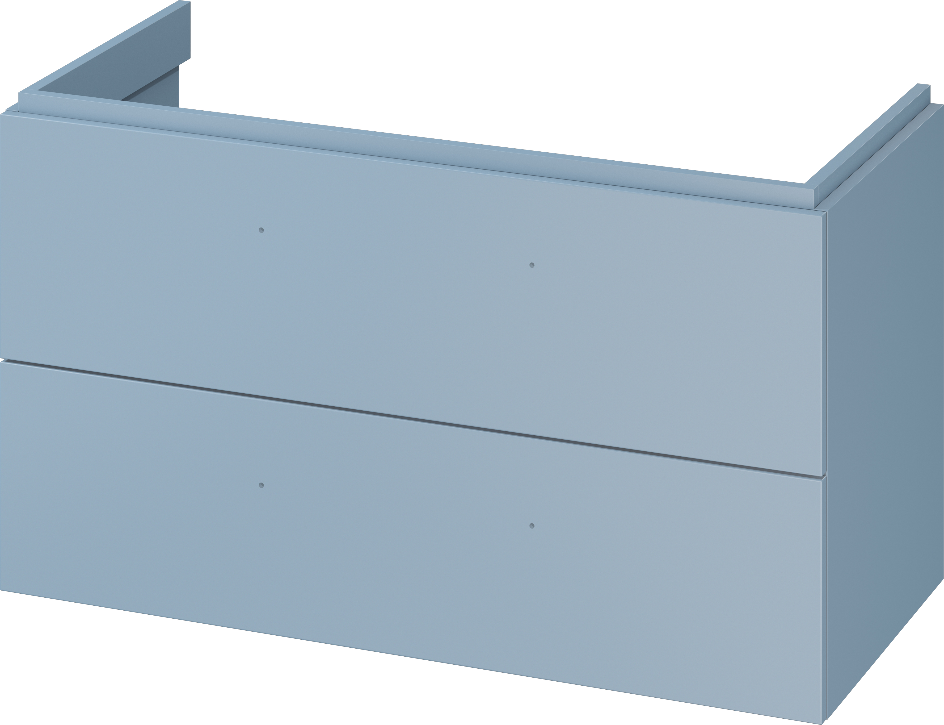 Cersanit Larga skrinka 99.4x44.4x57.2 cm závesné pod umývadlo modrá S932-077