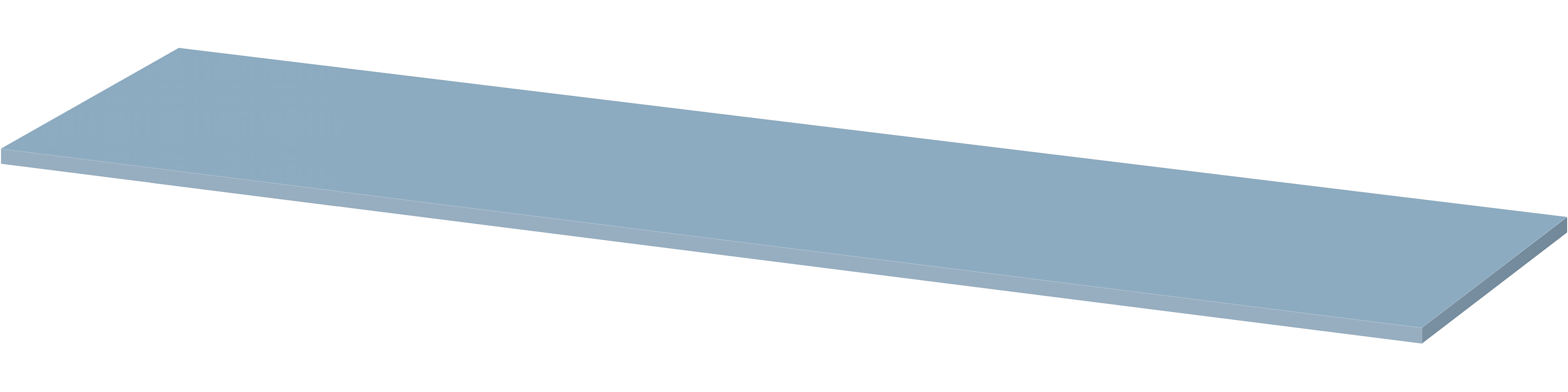 Cersanit Larga doska 180.2x45 cm modrá S932-036