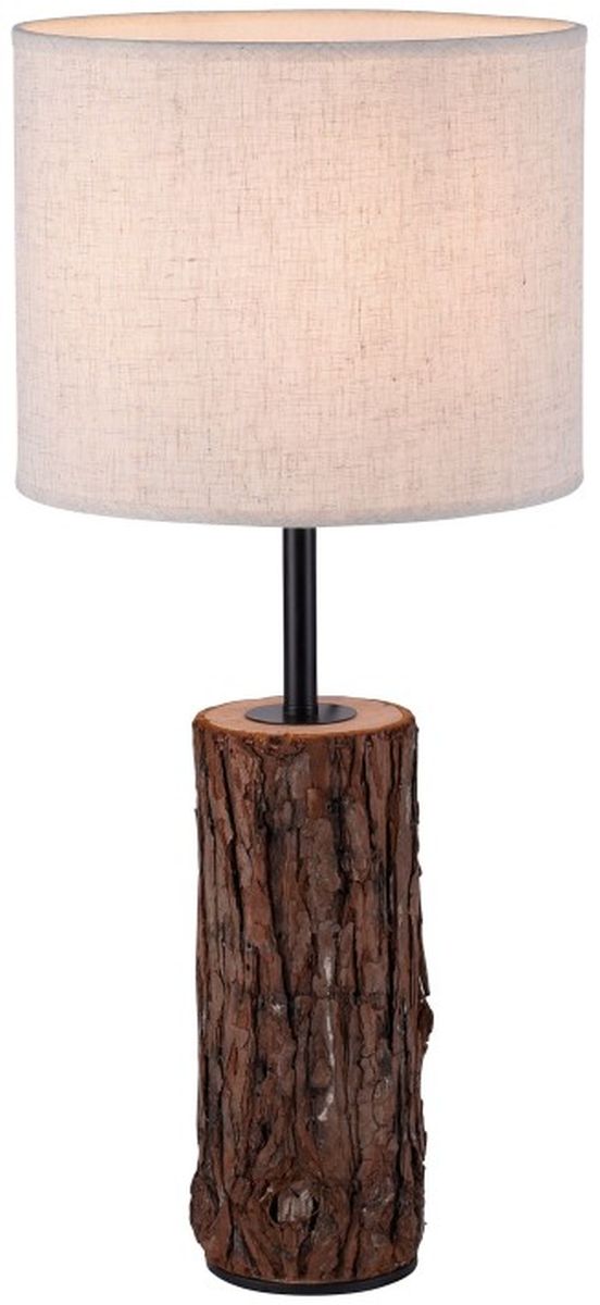 Leuchten Direkt Bark stolová lampa 1x40 W čierna-dreva-béžová 11233-79