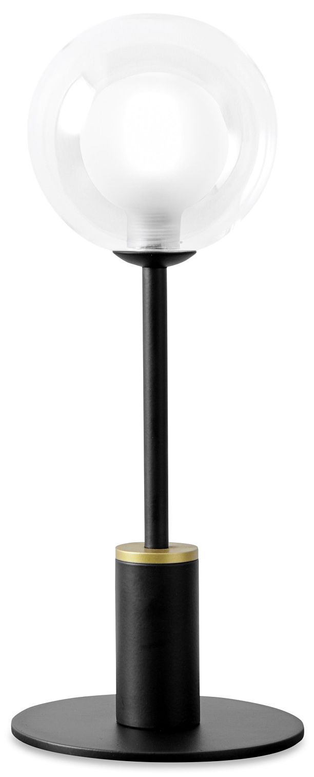 Miloox Cosmo stolová lampa 1x40 W čierna-priehľadná 1744.171