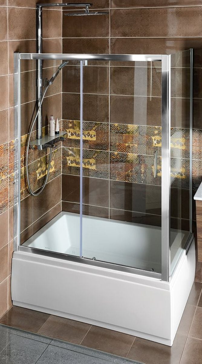 Polysan Deep stena paravánu 75 cm jednodielny chrómová lesklé/číre sklo MD3116