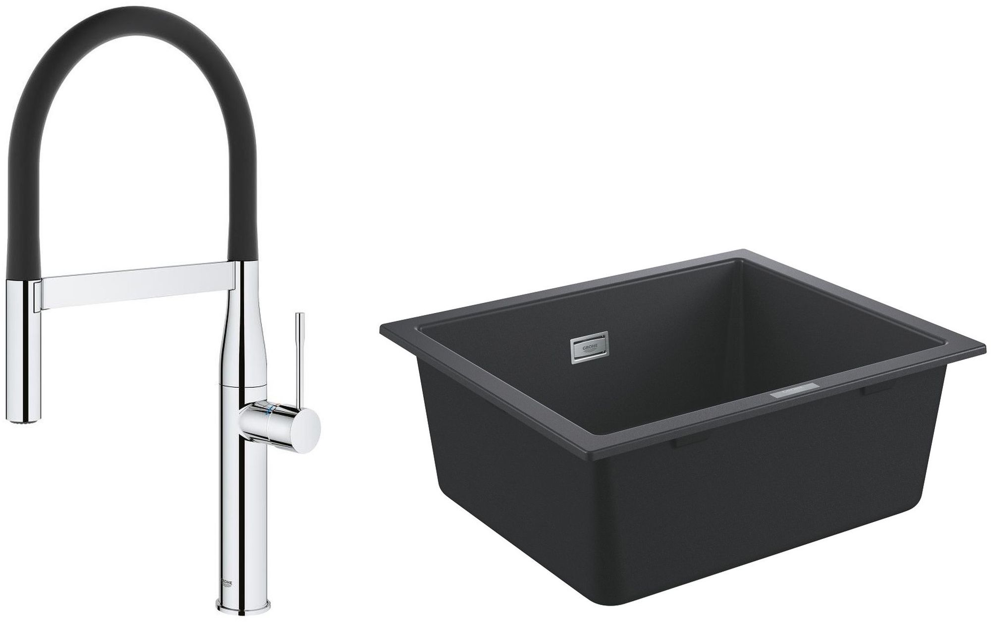 Súprava kuchynská batéria Grohe Essence 30294000, granitový drez Grohe K700 31654AP0