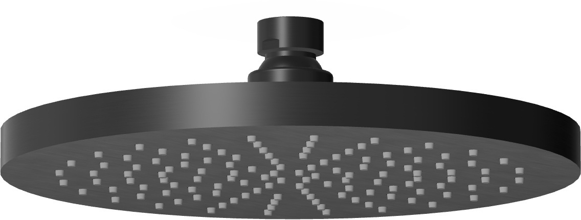 Zucchetti Helm horná/hlavová sprcha 20x20 cm okrúhly čierna Z94263.XP81
