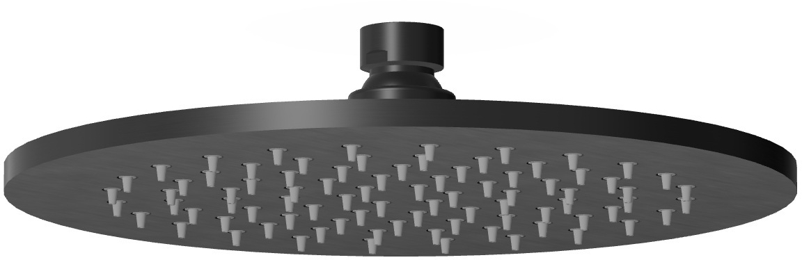 Zucchetti Helm horná/hlavová sprcha 22x22 cm okrúhly čierna Z94261.XP81