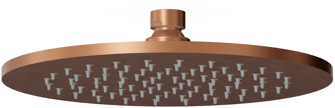 Zucchetti Helm horná/hlavová sprcha 22x22 cm okrúhly medená Z94261.XP91