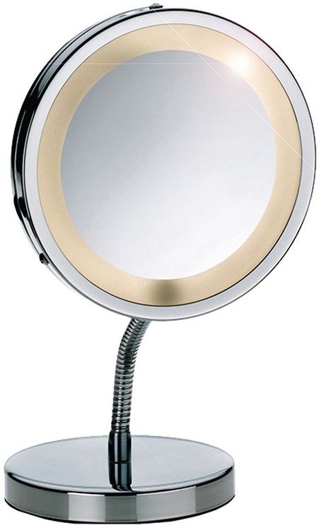 Kela Lola kozmetické zrkadlo 15x27.5 cm okrúhly s osvetlením strieborná 21496