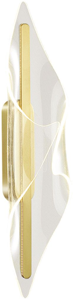 Altavola Design Velo nástenná lampa 1x12 W priehľadná LA101/W_gold