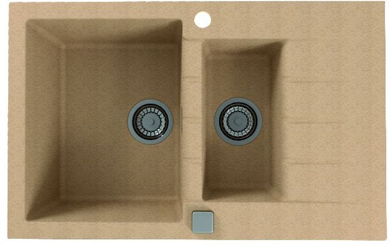 Alveus Cadit granitový drez 79x50 cm béžová 1131359