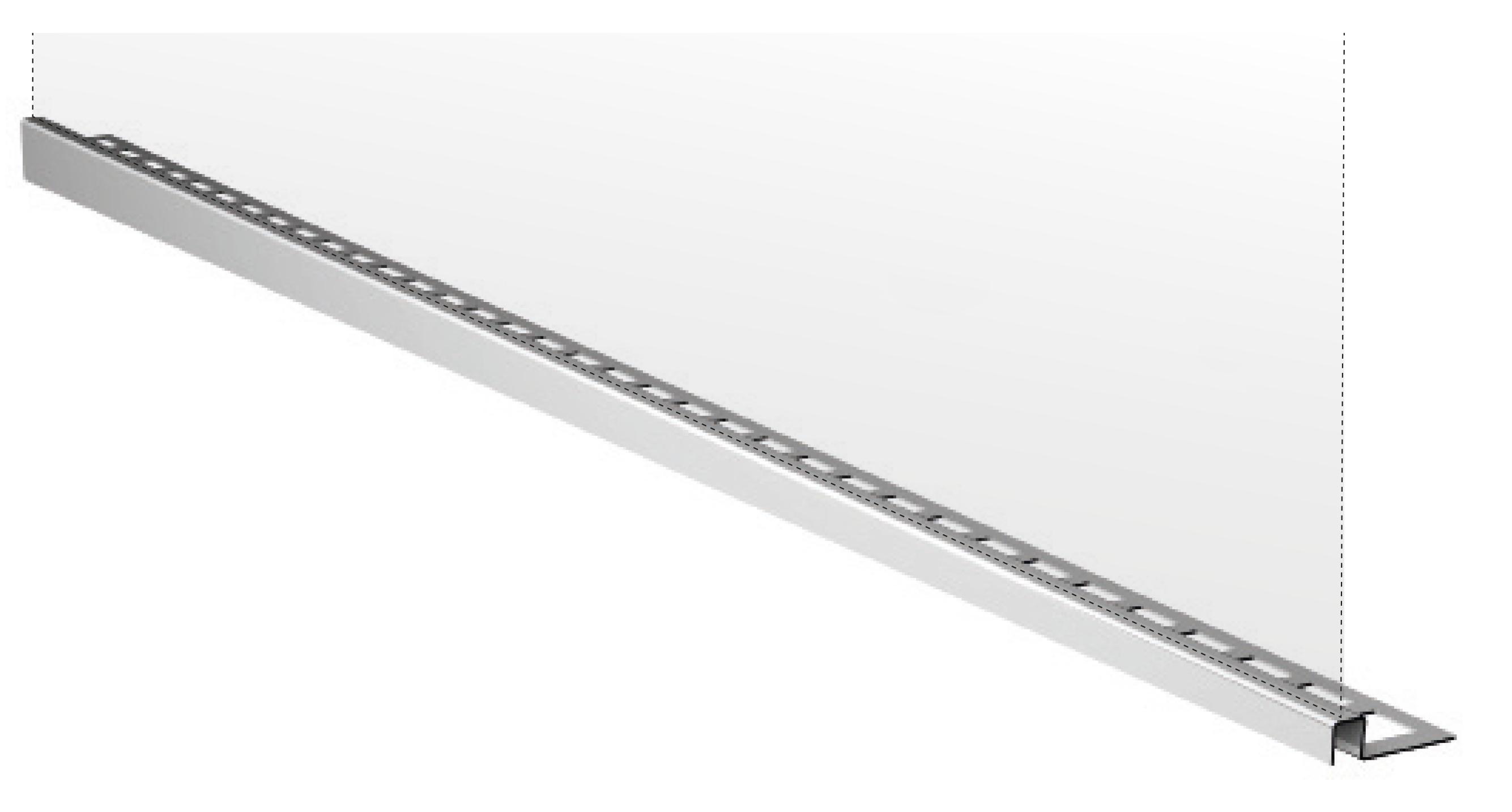 ACO ShowerDrain C lišta na vyspádovanie 149 cm oceľová 9010.72.60