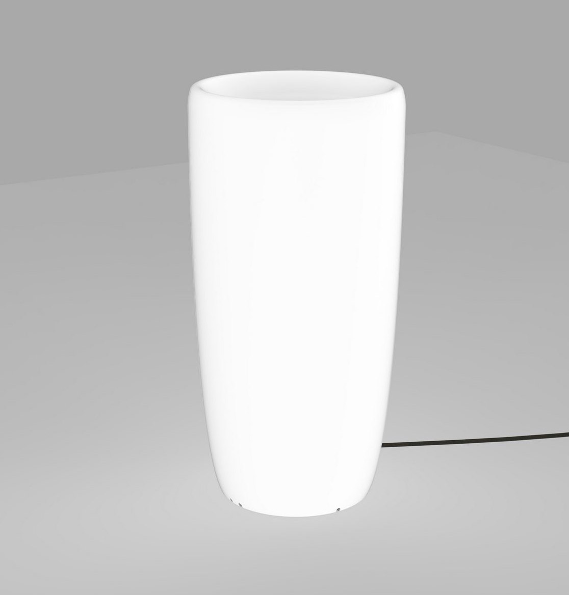 Nowodvorski Lighting Flowerpot vonkajšia stojaca lampa 1x60 W biela 9712