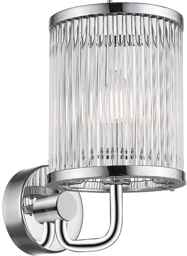 Zuma Line Sergio nástenná lampa 1x60 W chrómová-priehľadná W0528-01F-F4AC