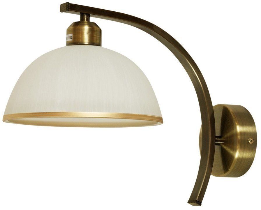 Candellux Mandarin nástenná lampa 1x60 W biela-mosadzná 21-47557
