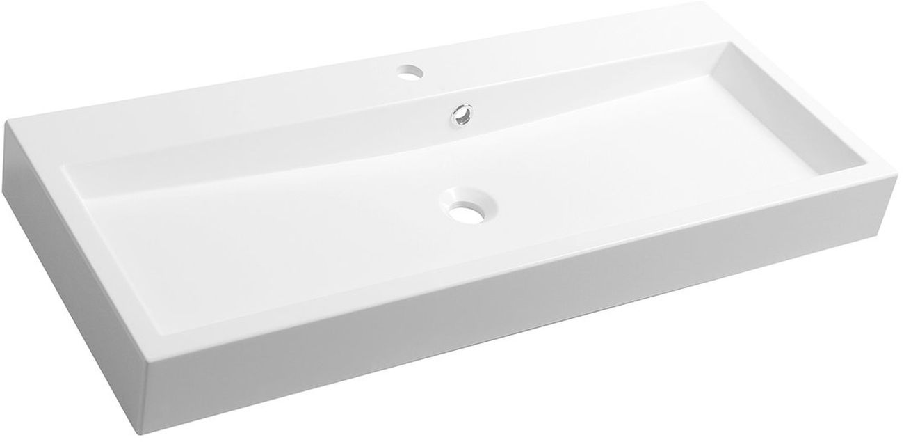 Sapho Orinoko umývadlo 100x42 cm obdĺžnik klasické umývadlo biela OR100