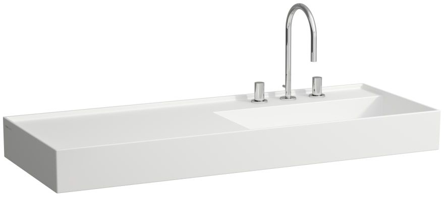 Laufen Kartell umývadlo 120x46 cm obdĺžnik umývadlo na nábytok biela lesklá H8133330001121