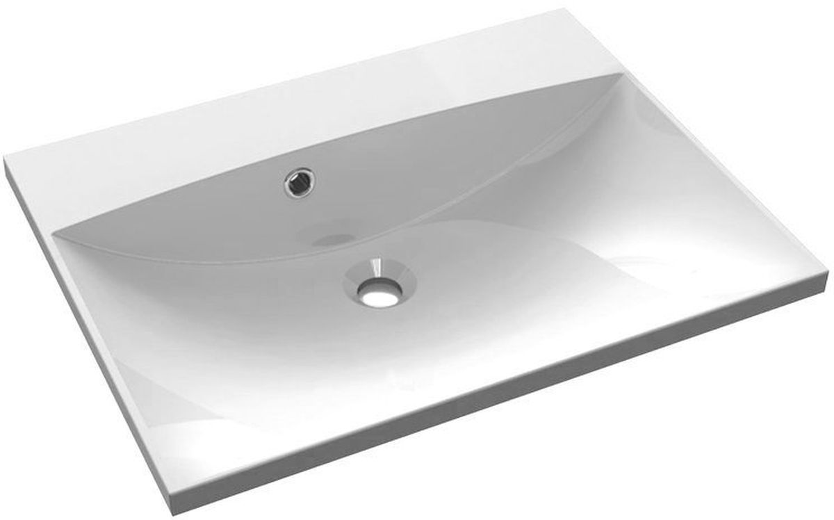 Sapho Maria umývadlo 60x46 cm obdĺžnik umývadlo na nábytok biela MA060-0