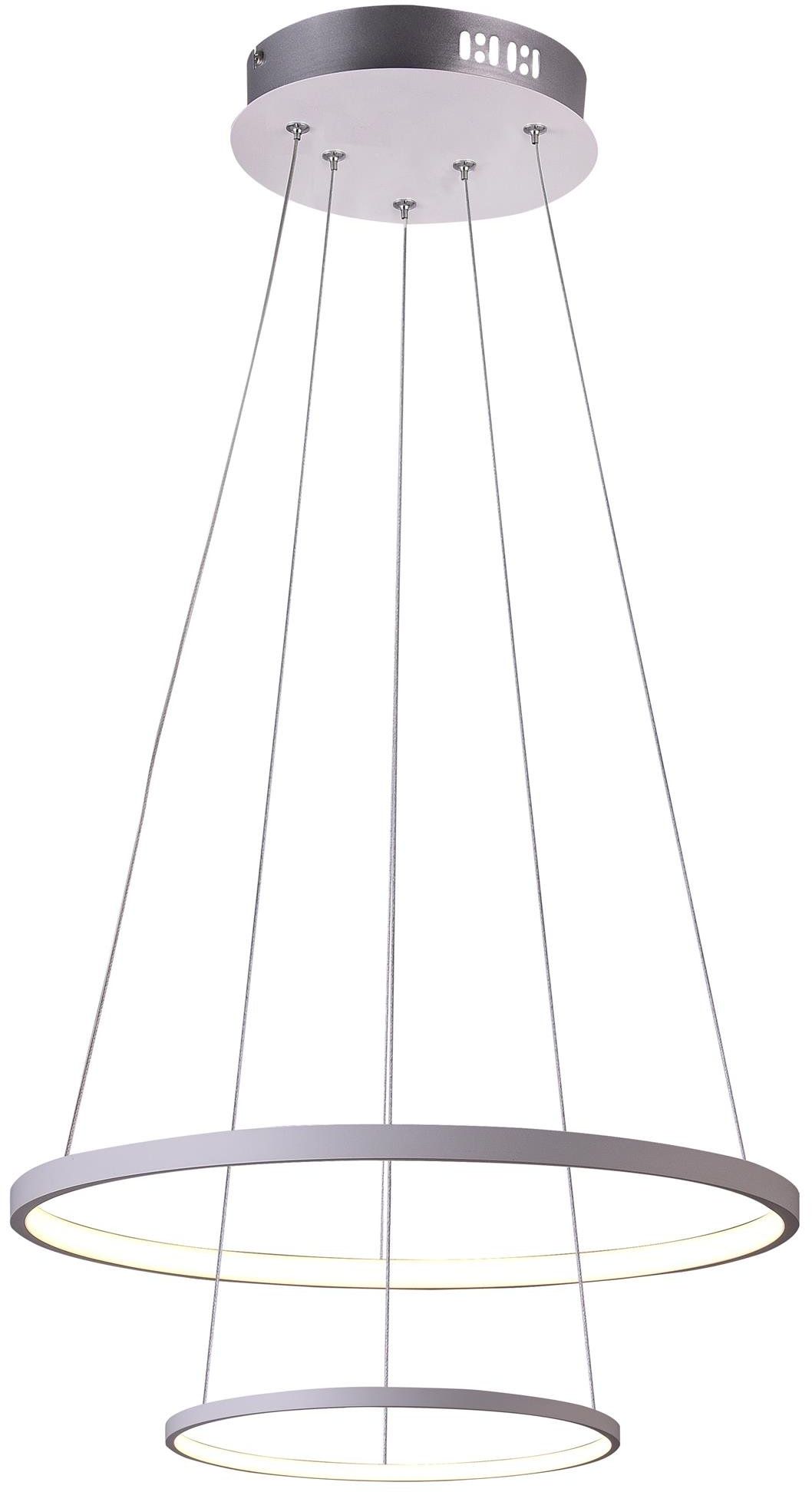 Candellux Lune závesné svietidlo 2x40 W biela 32-64752