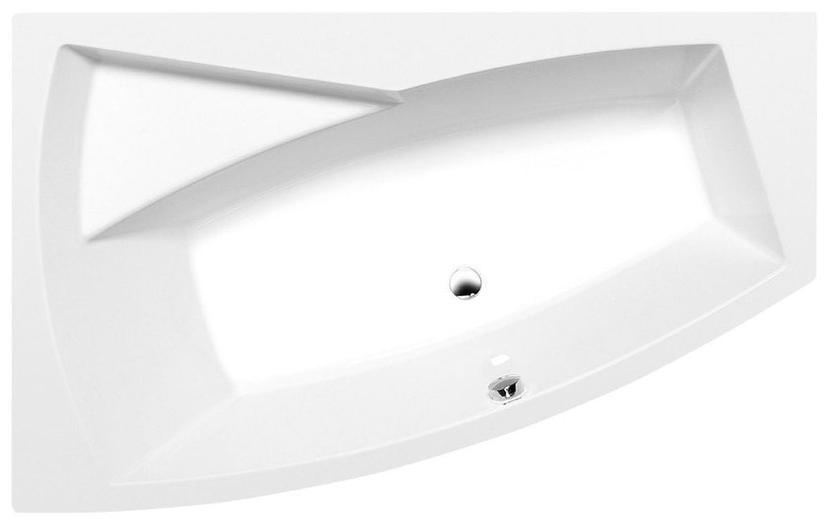 Polysan Evia rohová vaňa 160x100 cm ľavostranné biela 11611