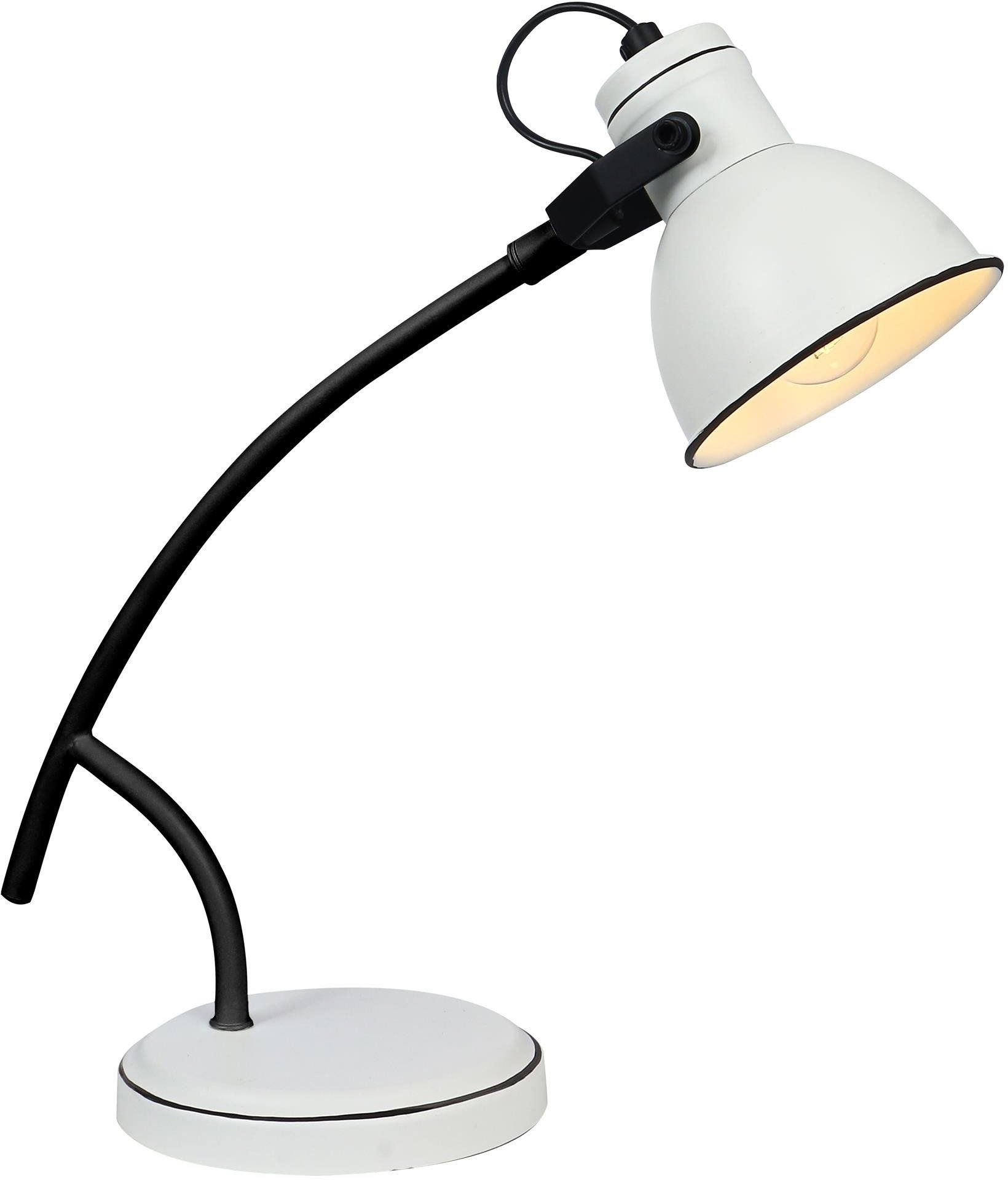 Candellux Zumba stolová lampa 1x40 W biela-čierna 41-72085