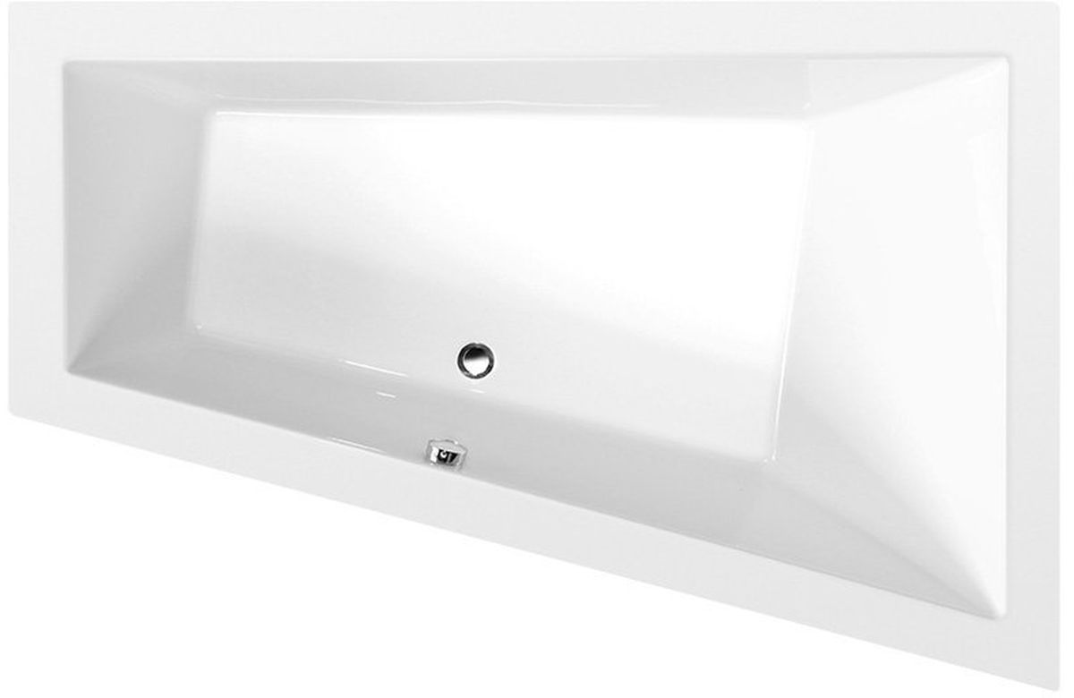 Polysan Triangl rohová vaňa slim 180x120 cm pravostranné biela 20611S