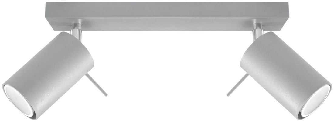 Sollux Lighting Ring stropné svietidlo 2x40 W sivá SL.0450