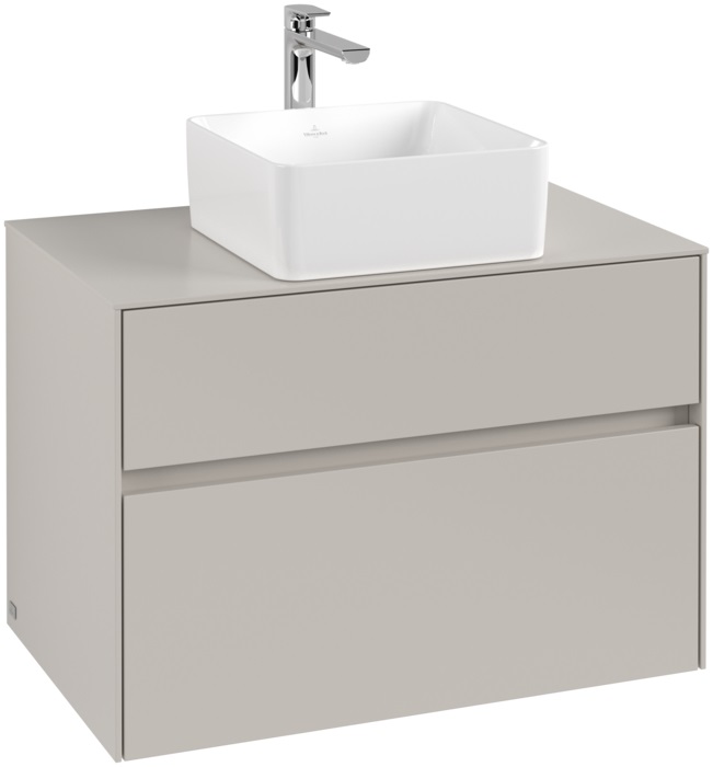 Villeroy & Boch Collaro skrinka 80x50x54.8 cm závesné pod umývadlo sivá C03700VK