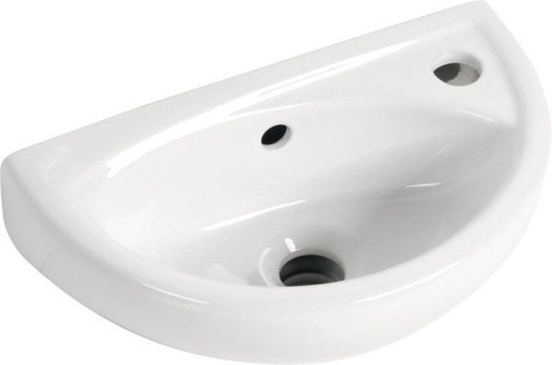 Creavit Oval umývadlo 39x23 cm oválny klasické umývadlo biela TP040