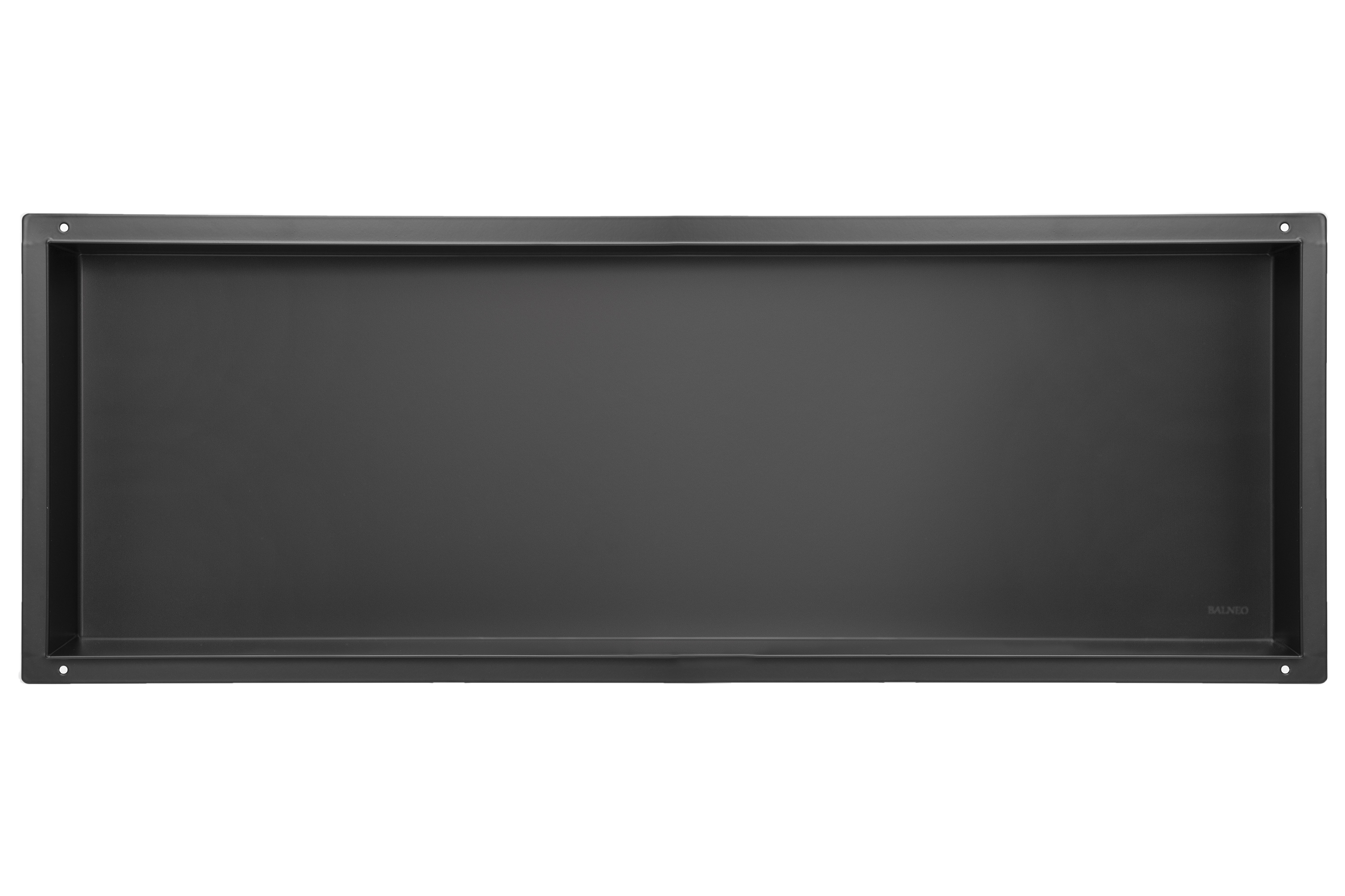 Balneo Wall-Box No Rim Black zapustená polica 90 cm čierna OB-BL6-NR