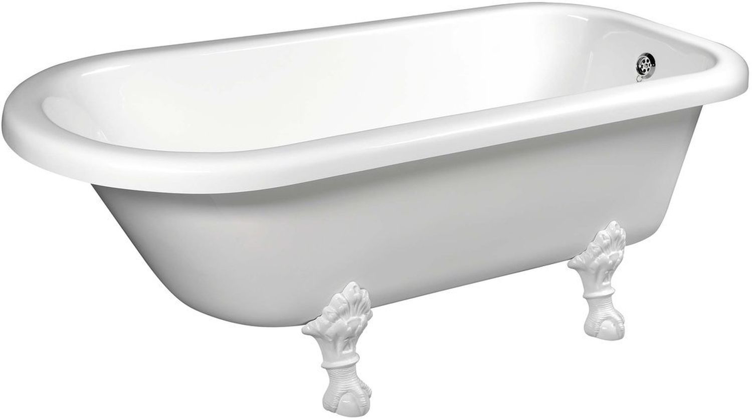 Polysan Foxtrot voľne stojaca vaňa 170x75 cm oválne biela 68112