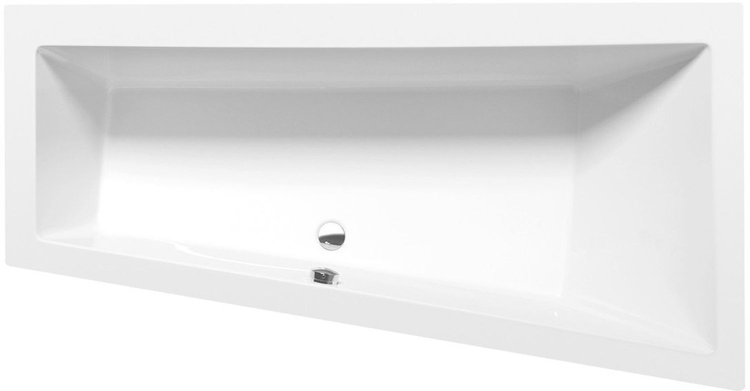 Polysan Andra rohová vaňa slim 180x90 cm pravostranné biela 78771S