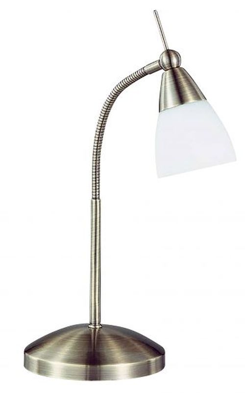 Paul Neuhaus Pino stolová lampa 1x28 W mosadzná 4430-11