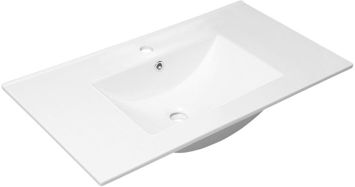 Sapho Slim umývadlo 91.5x46 cm obdĺžnik umývadlo na nábytok biela 1601-90