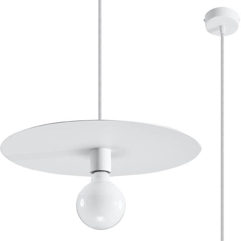 Sollux Lighting Flavio závesné svietidlo 1x60 W biela SL.0852