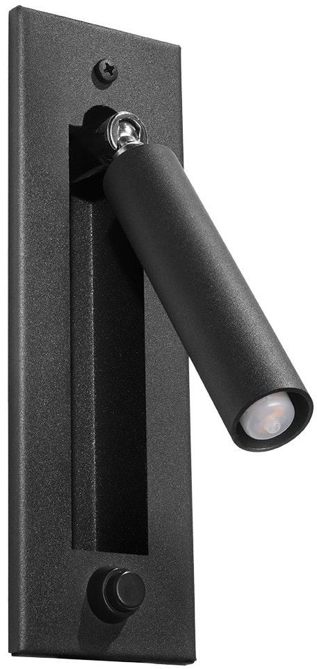 Sollux Lighting Enif nástenná lampa 1x40 W čierna SL.0956