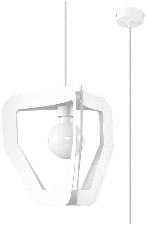 Sollux Lighting Tres závesné svietidlo 1x60 W biela SL.0929