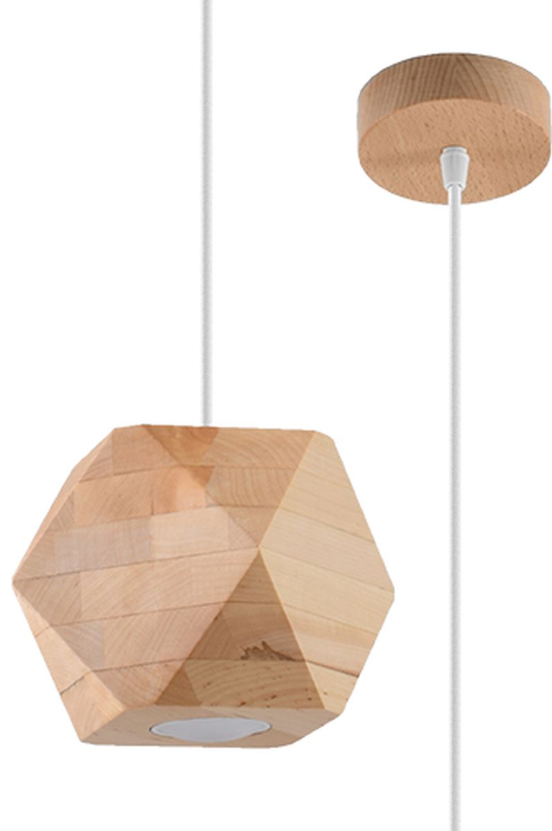Sollux Lighting Woody závesné svietidlo 1x40 W drevená SL.1011