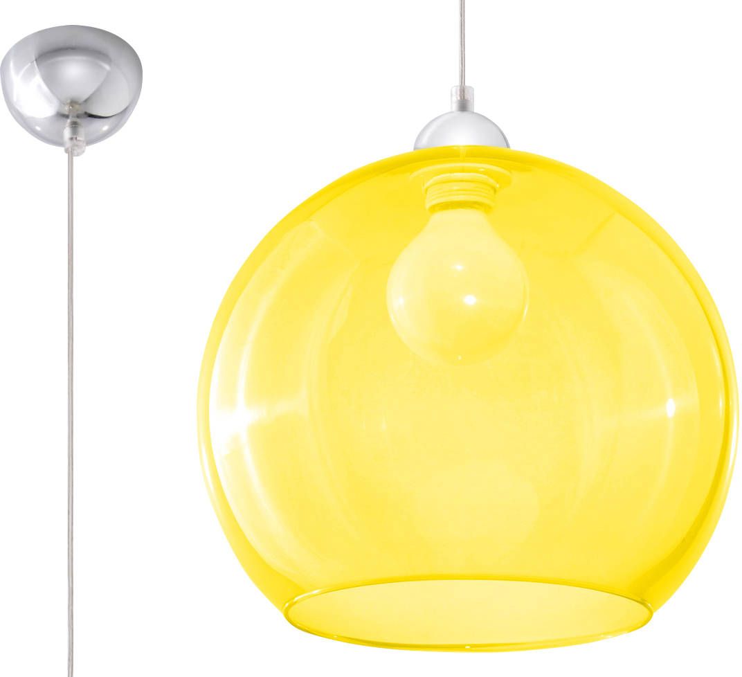 Sollux Lighting Ball závesné svietidlo 1x60 W žltá SL.0252