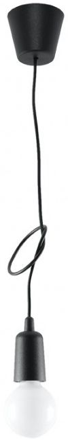 Sollux Lighting Diego závesné svietidlo 1x60 W čierna SL.0572