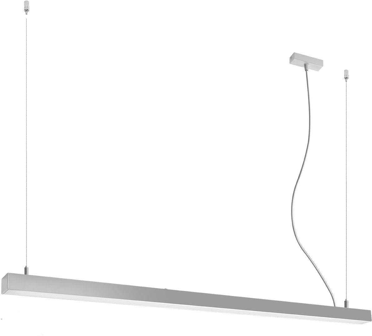 Thoro Lighting Pinne závesné svietidlo 1x39 W sivá/popolnato sivá-opálová TH.088