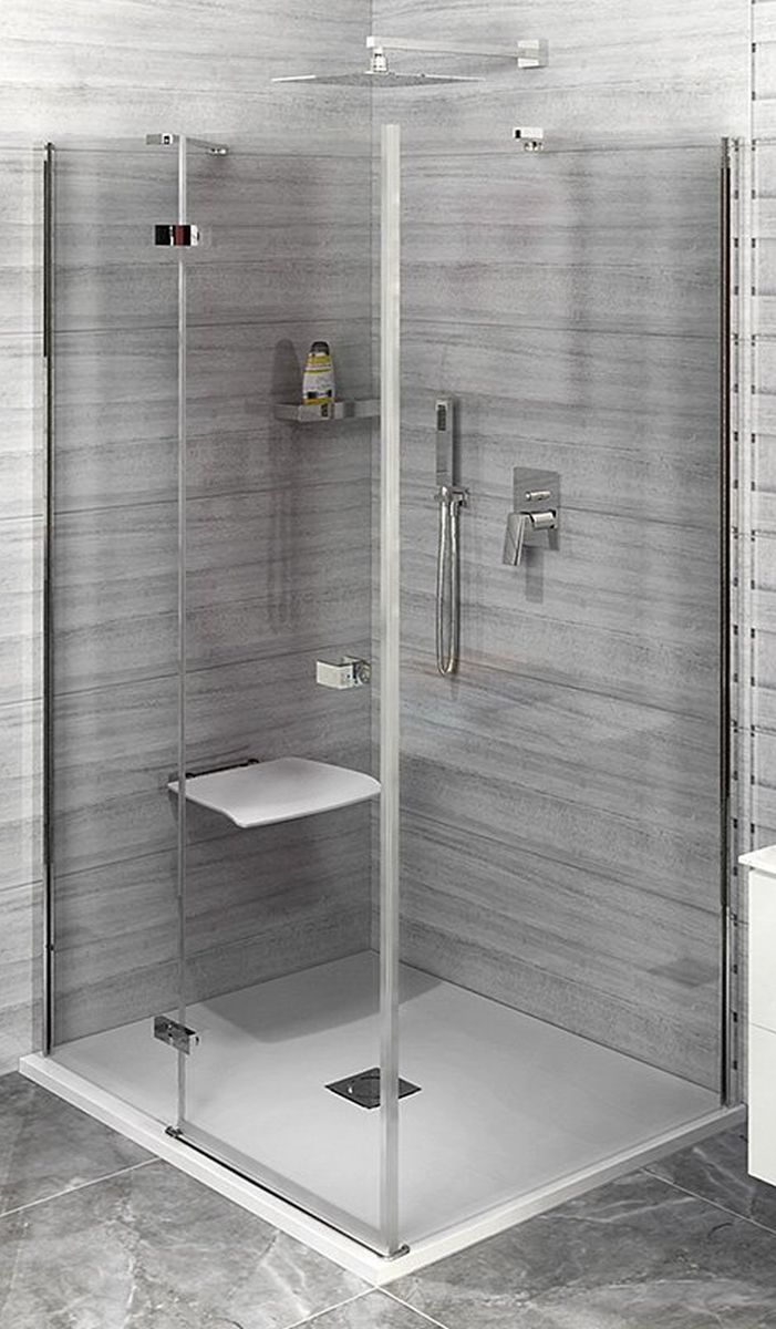 Polysan Fortis Line sprchové dvere 150 cm výklopné chróm lesklá/priehľadné sklo FL1115L