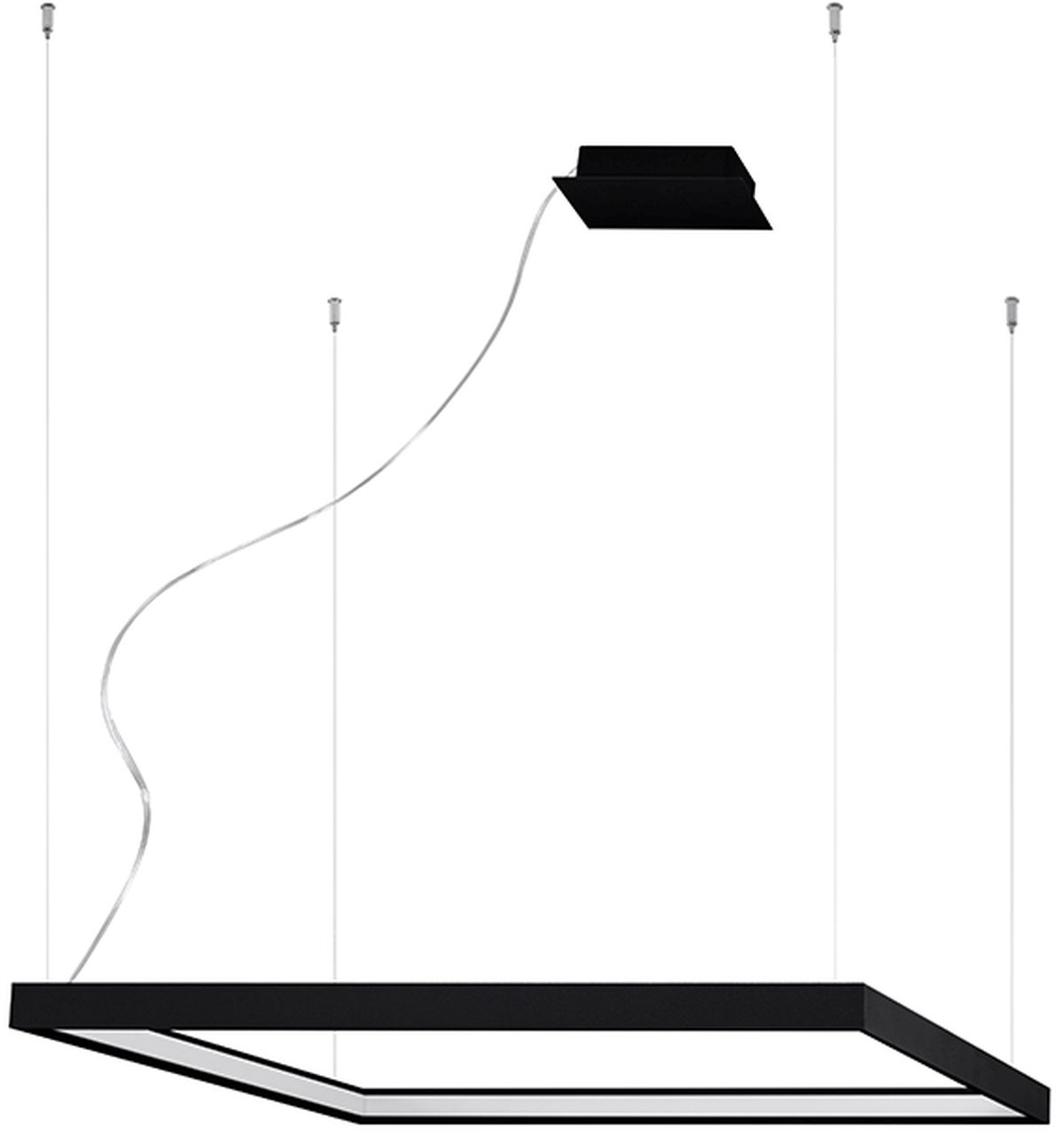 Thoro Lighting Nelya závesné svietidlo 1x50 W čierna TH.148