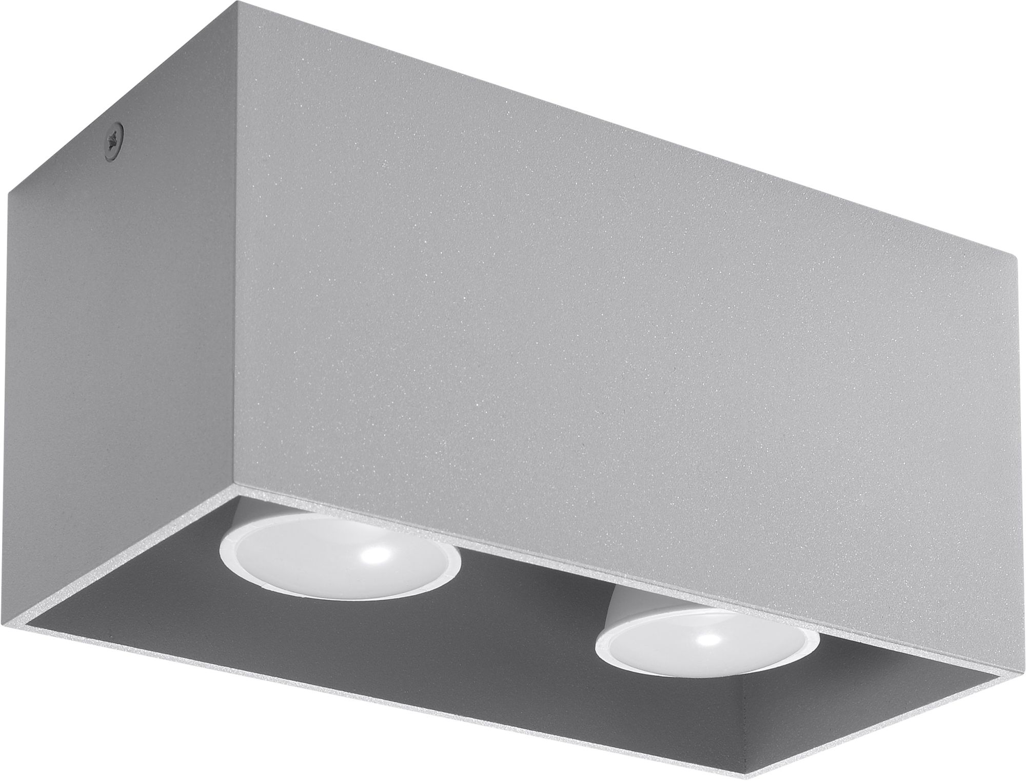 Sollux Lighting Quad Maxi stropné svietidlo 2x40 W sivá SL.0382