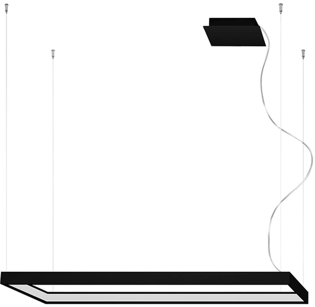 Thoro Lighting Tuula závesné svietidlo 1x50 W čierna TH.163