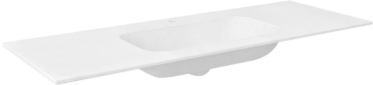 Sapho Aruba umývadlo 140x51.5 cm obdĺžnik umývadlo na nábytok biela AR140-B1M