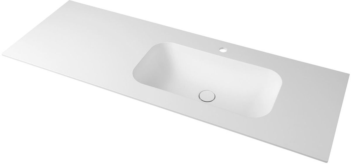 Sapho Aruba umývadlo 190x51.5 cm obdĺžnik umývadlo na nábytok biela AR190-B1R
