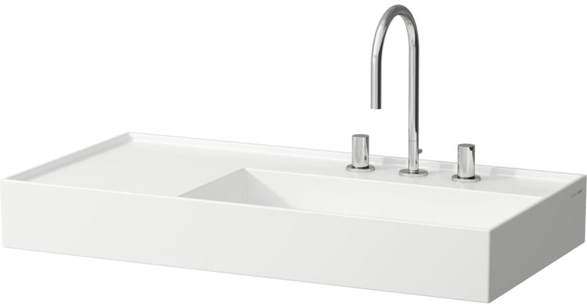 Laufen Kartell umývadlo 90x46 cm obdĺžnik biela lesklá H8103390001111