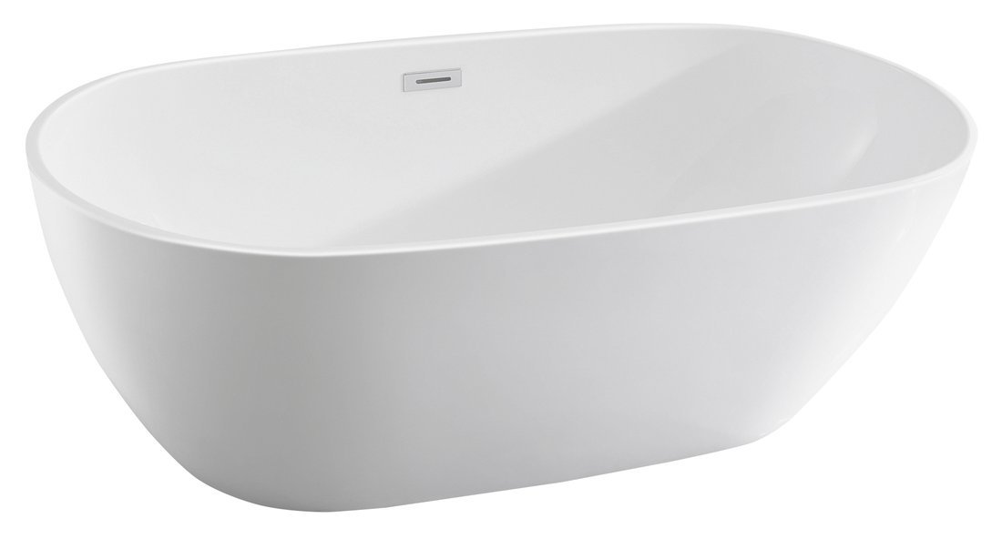Aqualine Douro voľne stojaca vaňa 180x81.5 cm oválne biela E1880