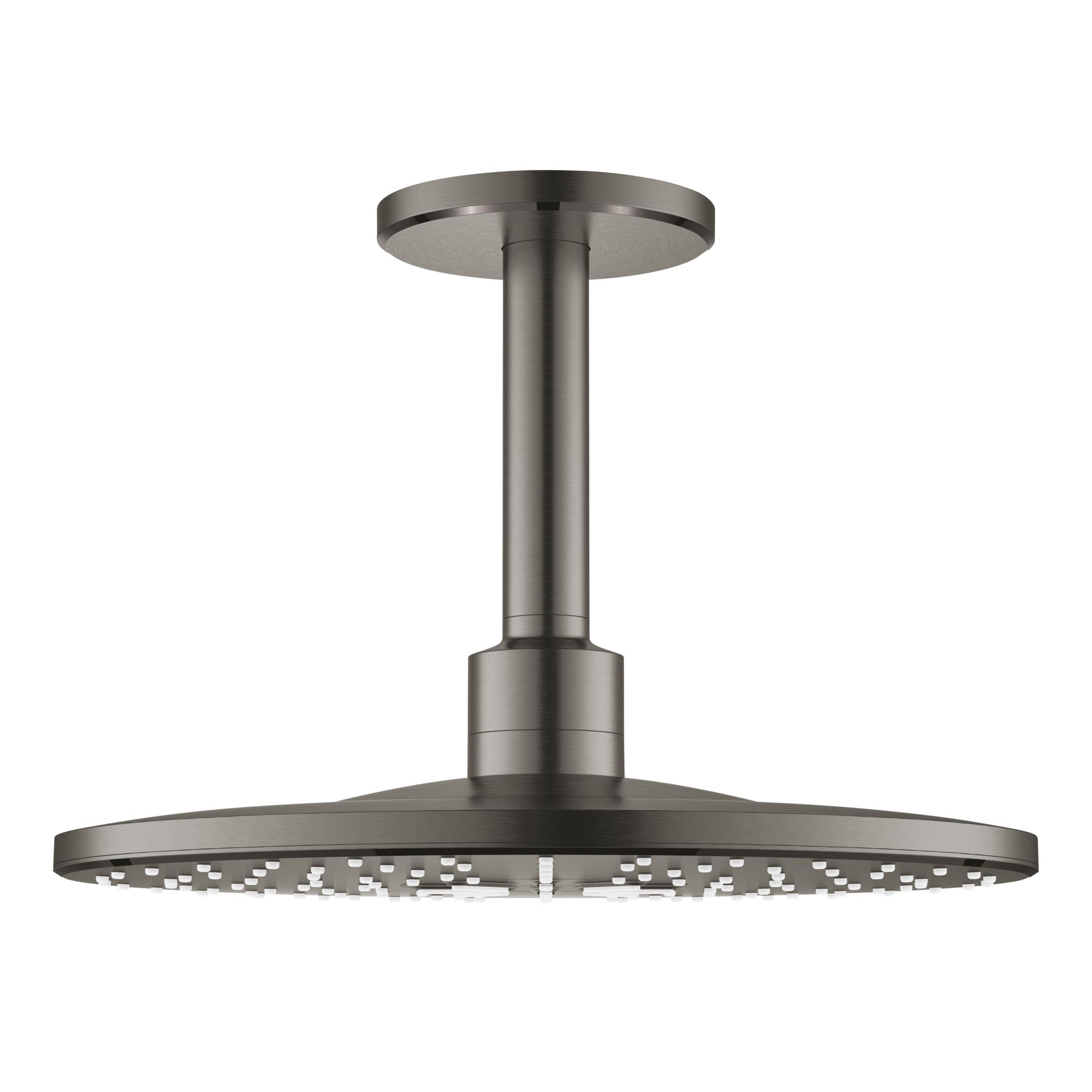 Grohe Rainshower horná sprcha so sprchovacím ramenom 31x31 cm okrúhly Brushed Hard Graphite 26477AL0