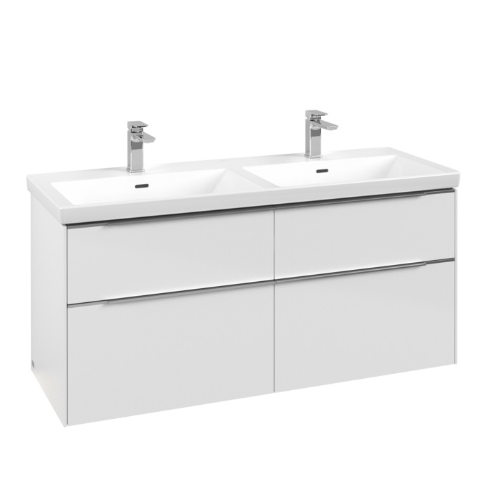 Villeroy & Boch Subway 3.0 skrinka 127.2x46.2x57.6 cm závesné pod umývadlo biela C568L0VE